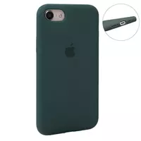 Original Silicone Case Full Size iPhone 7 ; 8 ; SE 2020 — Pine Green (64)