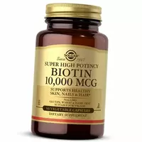 Биотин, Biotin 10000, Solgar  60вегкапс (36313030)