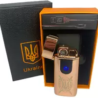 Електрична та газова запальничка Україна (з USB-зарядкою⚡️) HL-432 Golden-ice