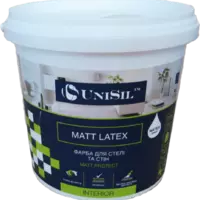 Водоэмульсионная краска для стен Unisil Matt latex, 1.4 кг