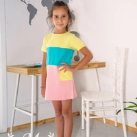 Детское красивое платье Трех цветов 110-122, Желтый