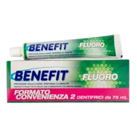 Зубна паста Benefit  Fluoro з фтором 2*75 мл