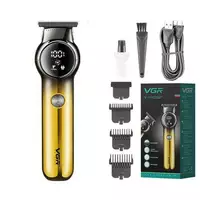 Машинка (триммер) для стрижки волосся VGR V-989 GOLD, Professional, 3 насадки, LED Display