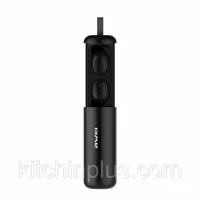 Беспроводные Bluetooth наушники Awei T5 с зарядным чехлом (Черный)