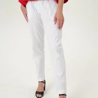 Білі лляні штани 220110, 46 (220110s46)