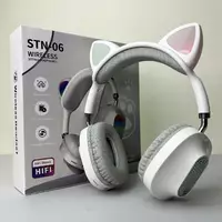 Бездротові навушники Cat Ear RGB STN06 (Білий)