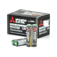 Батарейка Super Heavy Duty MITSUBISHI 1.5V AAA/R03, 2S shrink pack,400pcs/ctn