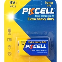 Батарейка сольова PKCELL 9V / 6LR61, крона, 1 штука в блістері ціна за блістер, Q10