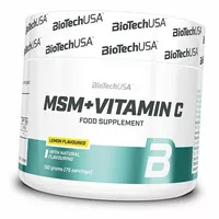 Метилсульфонилметан с Витамином С, MSM+Vitamin C, BioTech (USA)  150г Лимон (03084006)