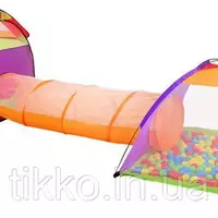 Палатка детская с туннелем и мячи 200 шт 2881