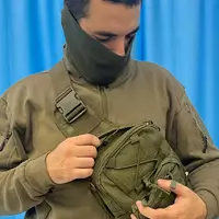 Тактична військова сумка через плече олива "Molle" MFH