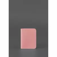 Женская кожаная обложка для ID-паспорта и водительских прав 4.0 Розовая