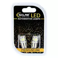 Светодиодные LED автолампы SOLAR Premium Line 12V T8.5 BA9s 9SMD 5730 white блистер 2шт (SL1335)