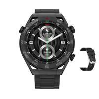Смарт-годинник SmartX X5Max чоловічий з функцією дзвінка та пульсометром зі змінними ремінцями, чорний